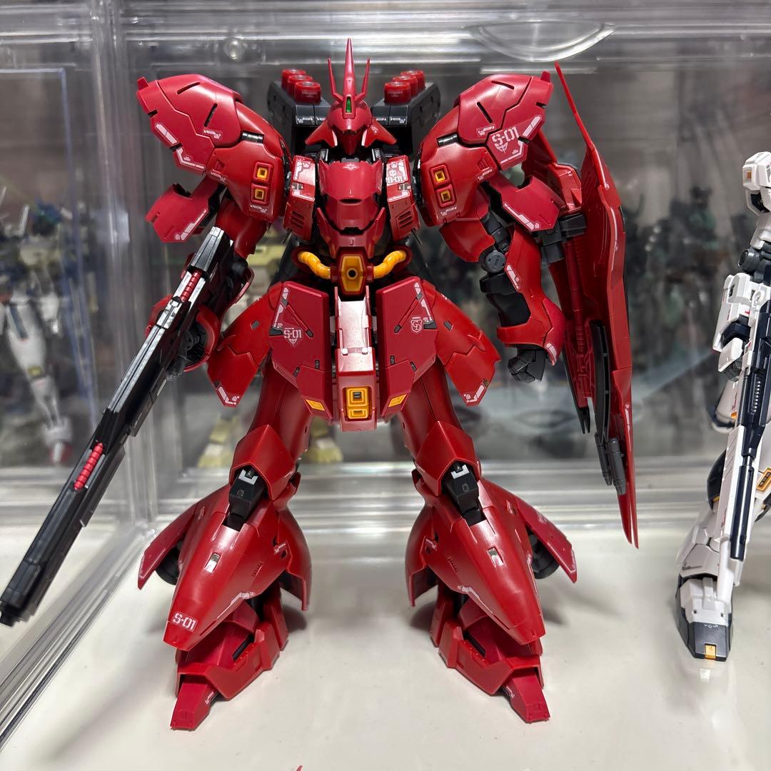 RG サザビー、νガンダム素組完成品2体セット - メルカリ