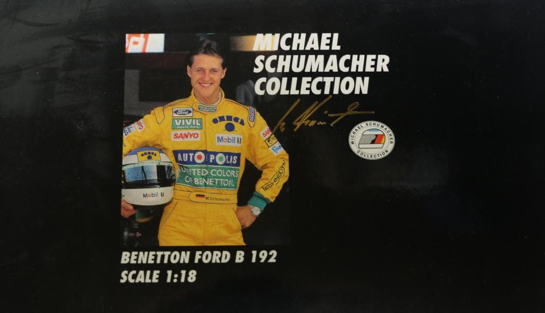 貴重ビックスケール１／1８　ベネトン・フォードＢ１９２　シューマッハコレクション