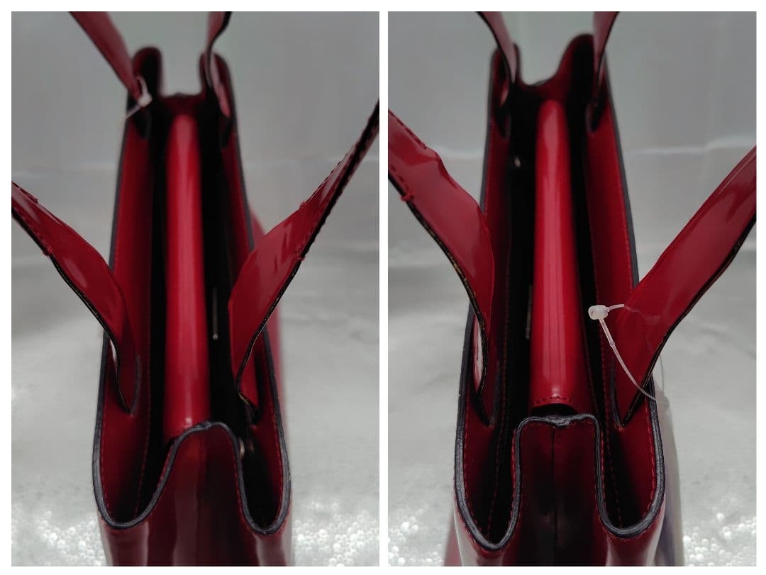 PRADA 　プラダ　エナメルレザー　 トートバッグ 赤