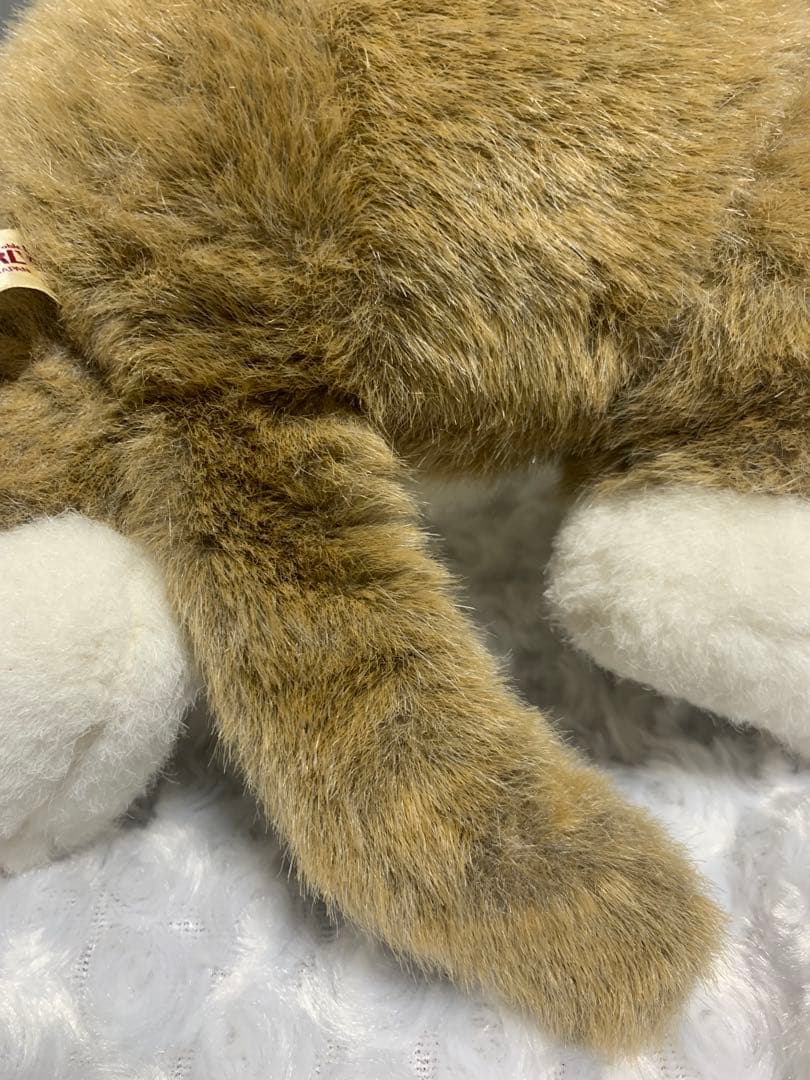 【希少❓】村松誠　ツンちゃん　猫　ぬいぐるみ　寝そべり　昭和レトロ