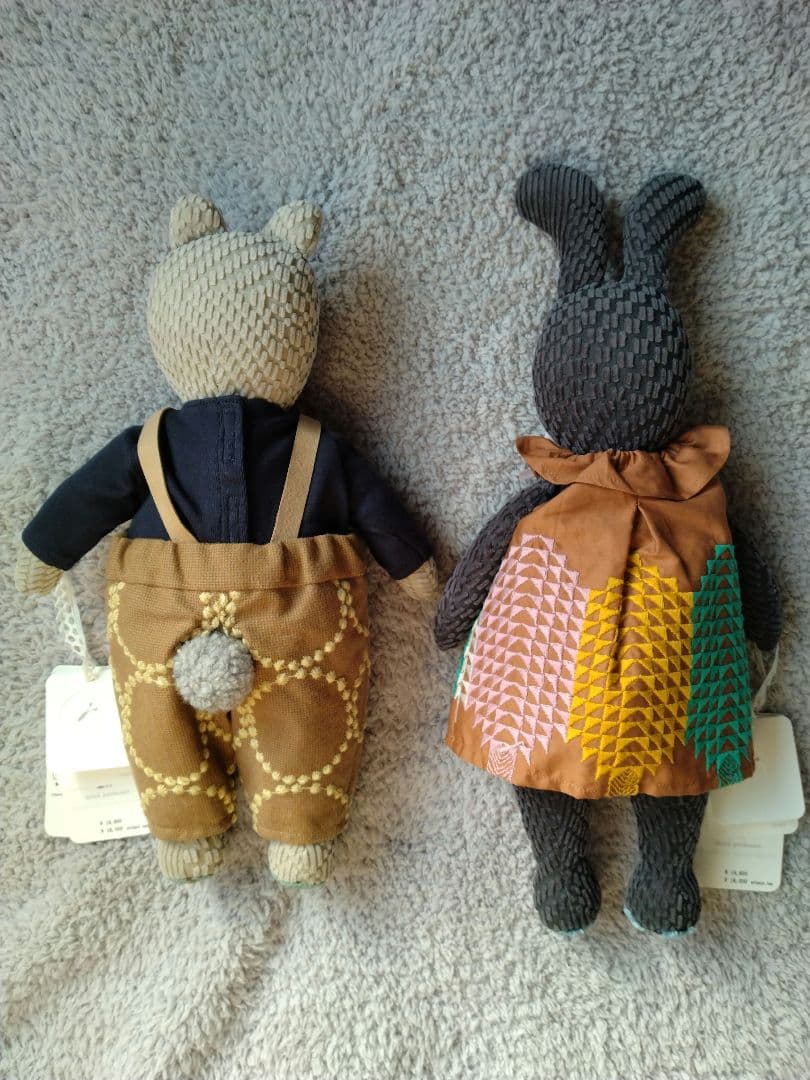 ミナペルホネン ぬいぐるみ 2個セット うさぎ くま - メルカリ