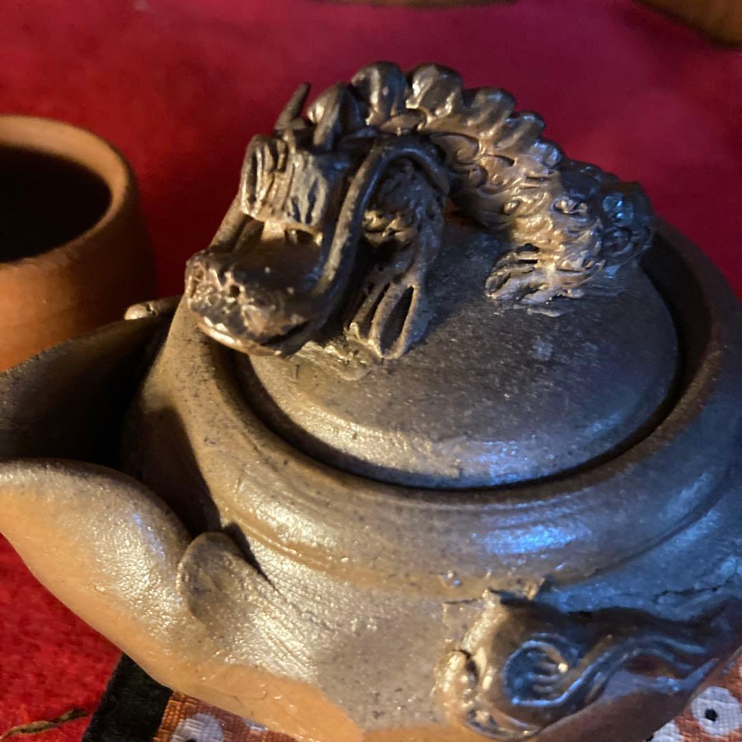 備前焼き手捻り摘みAkl様おまとめ専用です❣️の龍の宝