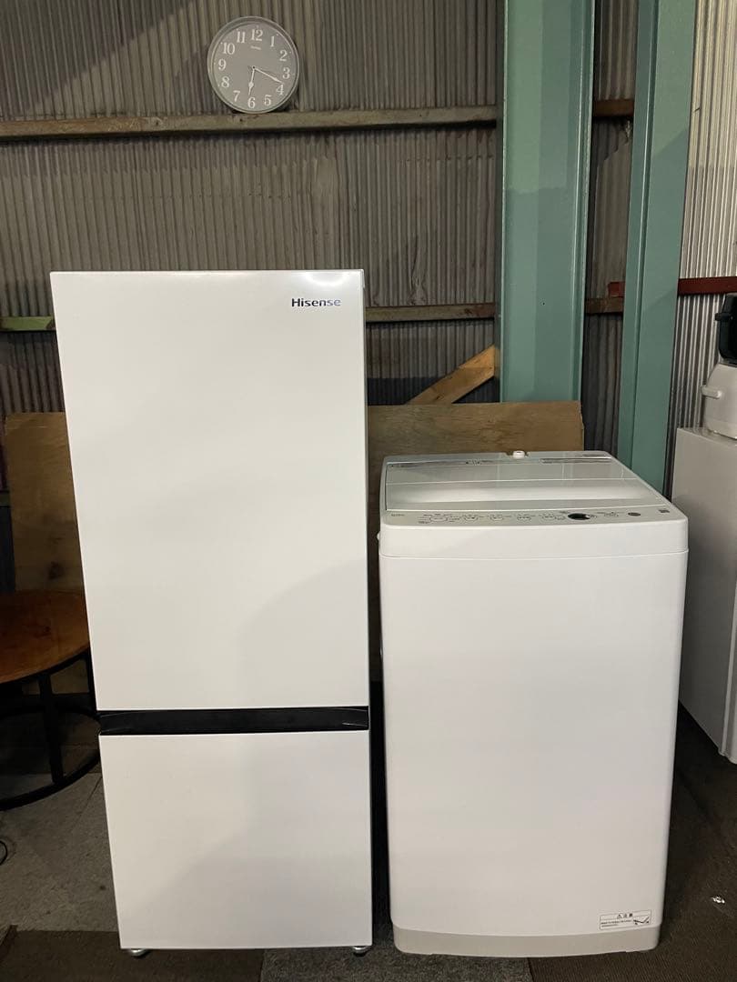 2024年製 家電2点セット Hisense 冷蔵庫 Haier 洗濯機