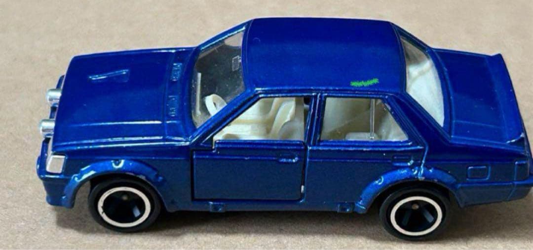 日本製 トミカ 三菱 ランサーターボ 紺