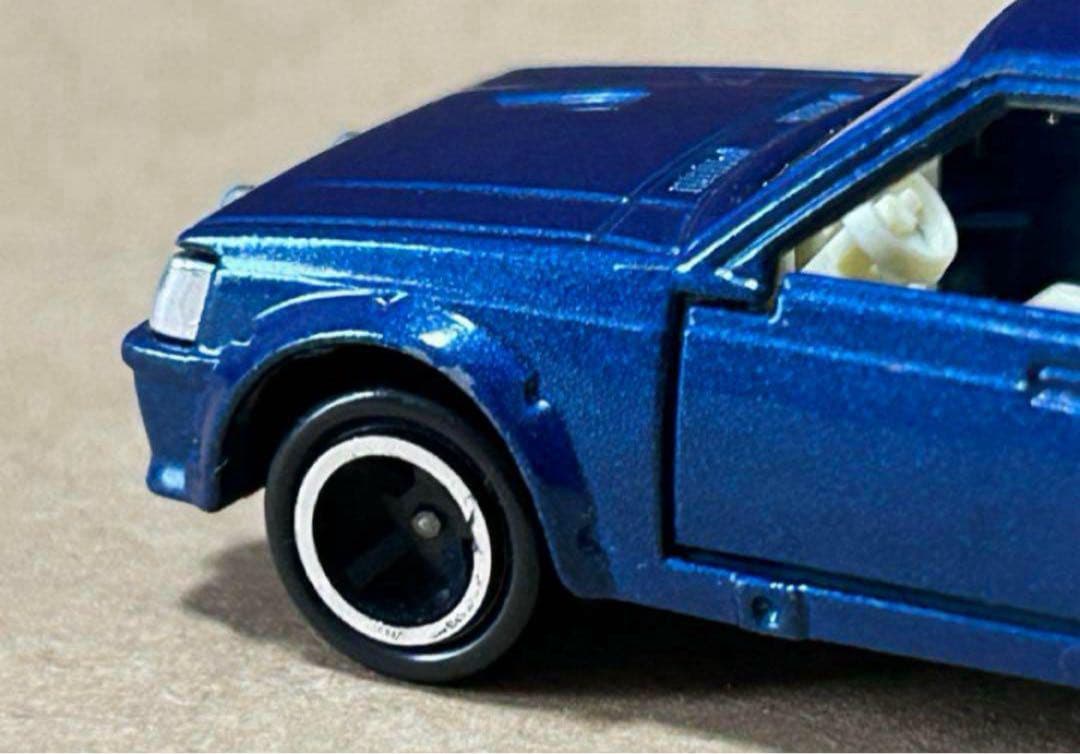 日本製 トミカ 三菱 ランサーターボ 紺