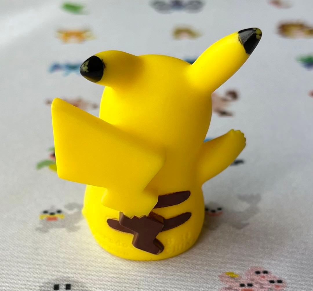 ポケモン 指人形 ピカチュウ バンザイ 中古 ポケモンキッズ ソフビ