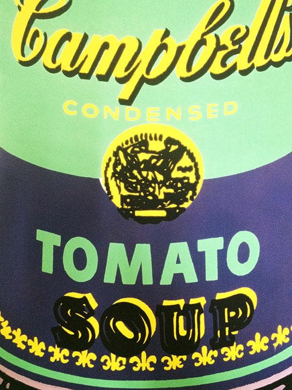 キャンベルスープ缶 1965 /グリーン & パープル/ウォーホル/ポスター