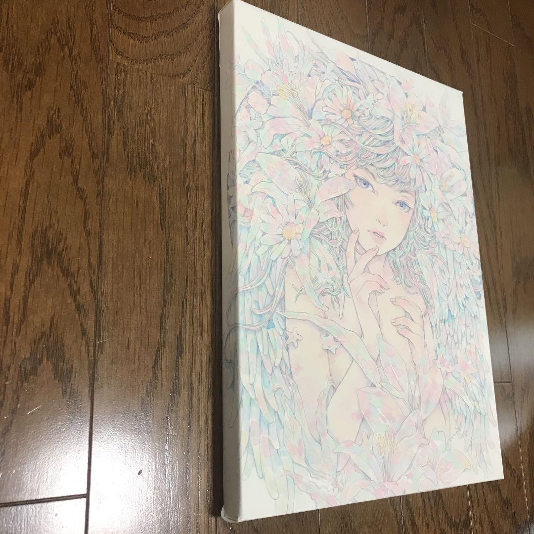 ☆木村智博「幸運」木製パネル アクリルガッシュ 色鉛筆 鉛筆 額付き