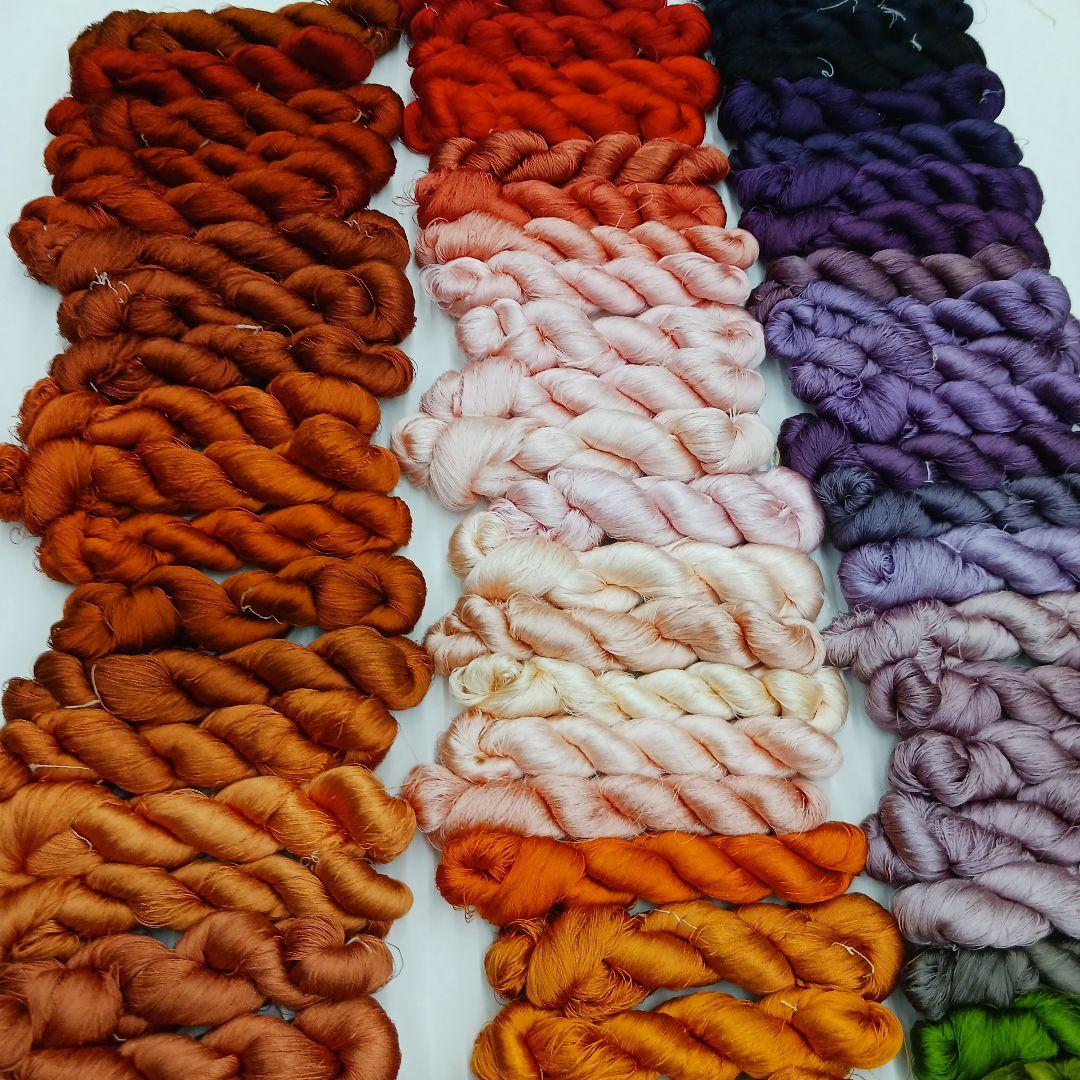 織物、組紐、刺繍手芸用絹糸セット361