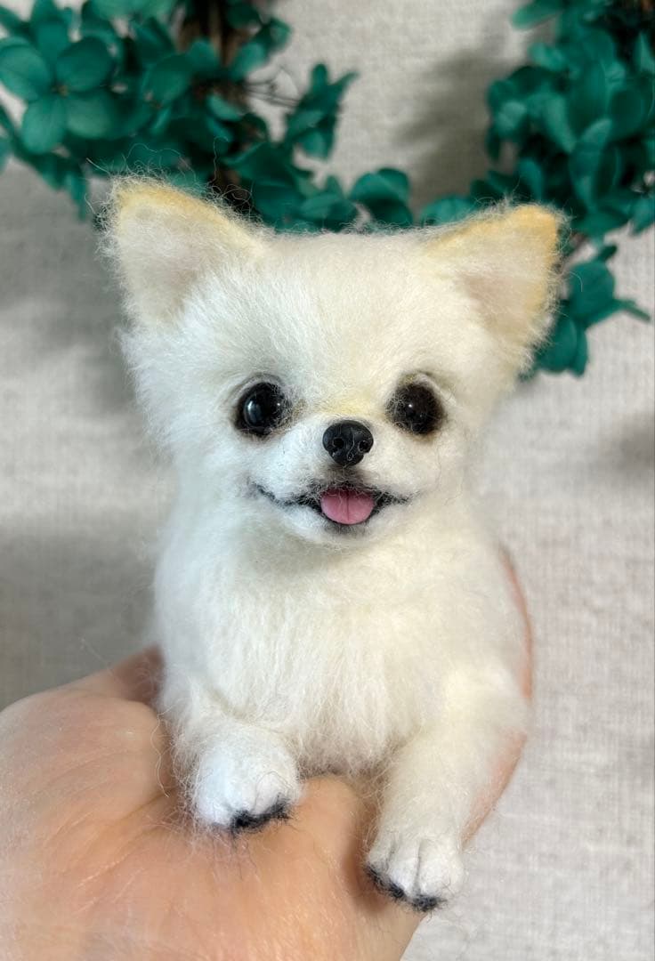 羊毛フェルト にこにこチワワちゃん - メルカリ