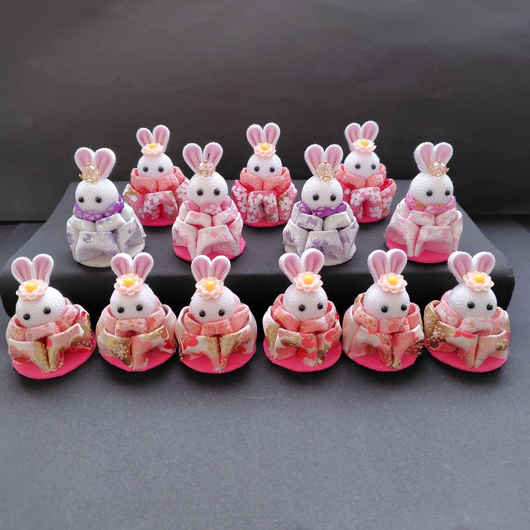 リリイです！つまみ細工下がりまとめ売り　うさぎの人形　鯉のぼり