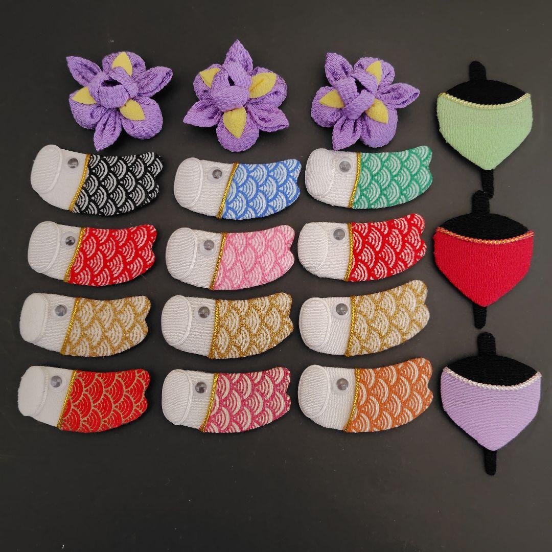 リリイです！つまみ細工下がりまとめ売り　うさぎの人形　鯉のぼり