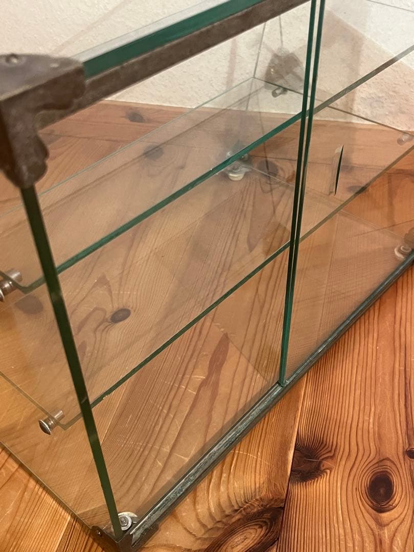 seven様専用 昭和レトロ ガラスケース ショーケース 正面斜めガラス