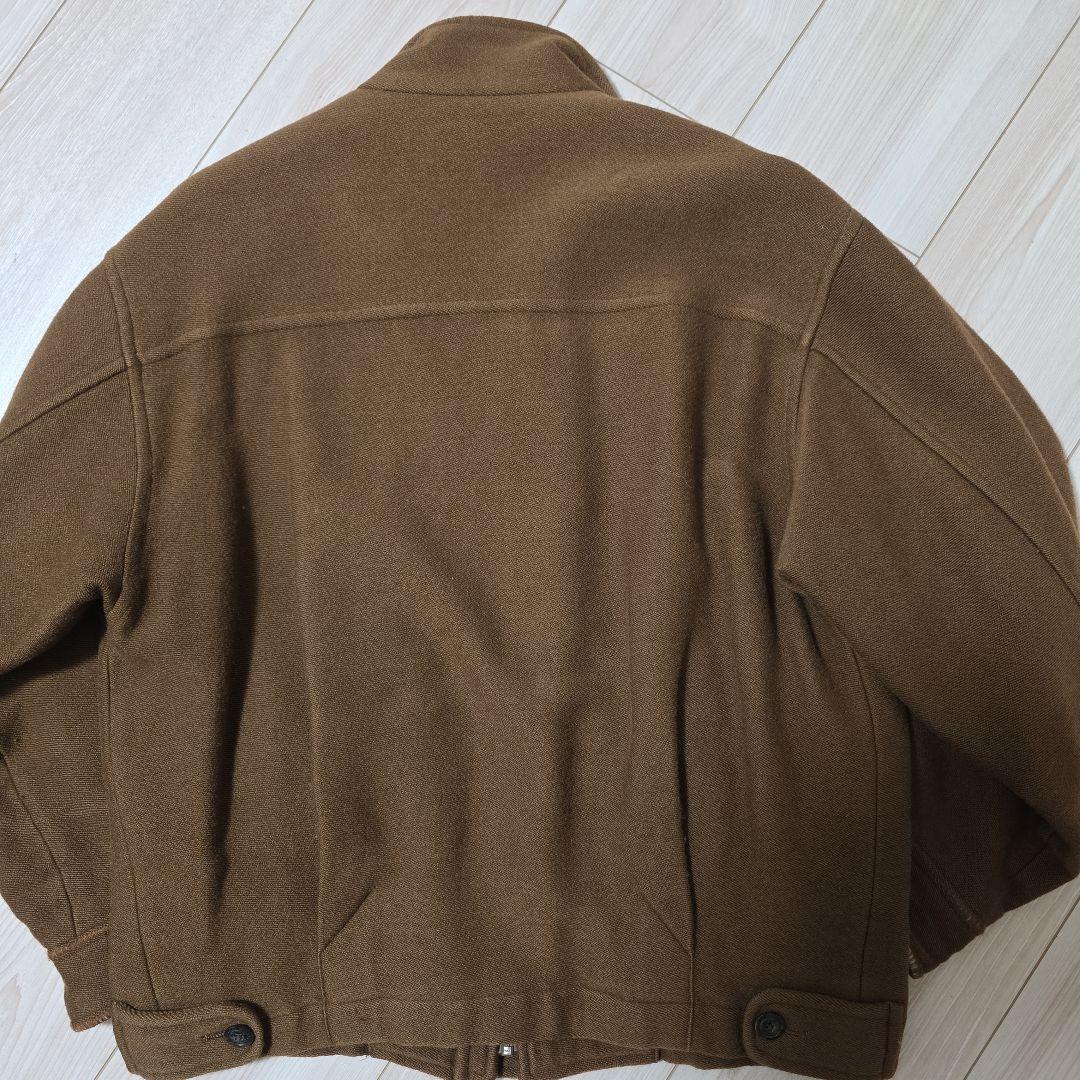 80s Burberry short wool Harrington jkt - メルカリ