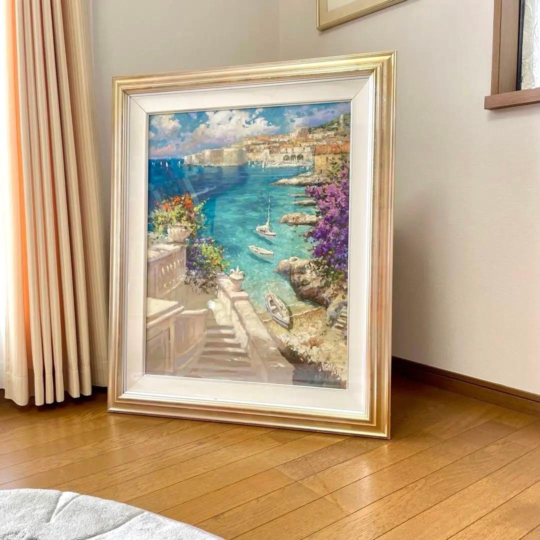 【ジョム様】【絵画 / 油絵】額付き タイトル 心奪われて