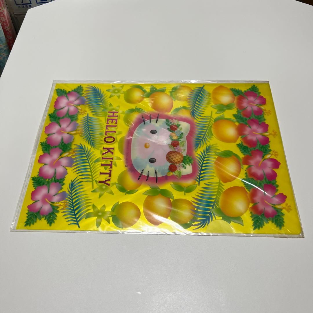 ハローキティA4クリアファイル サマー2001年製 新品未使用サンリオ