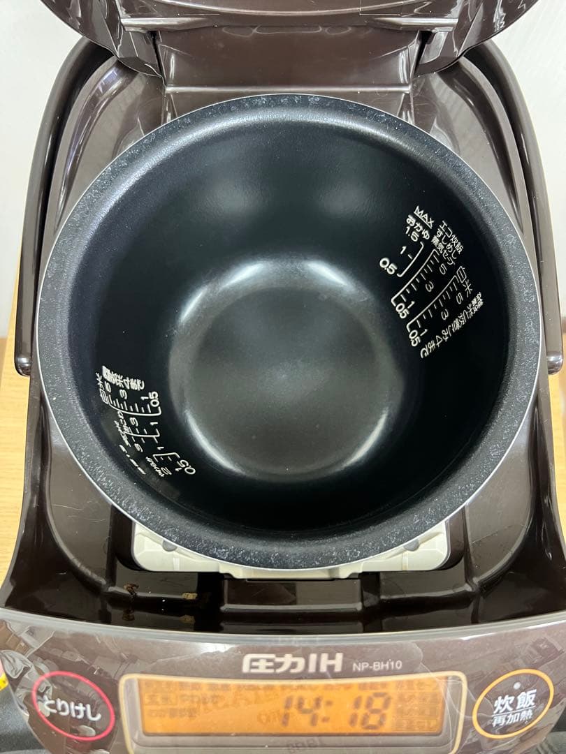 Zojirushi 圧力IH 炊飯器 NP-BH10（1.0L）プラチナ厚釜