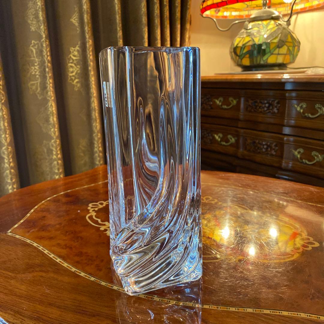 ドームフランス Daum France クリスタル 花瓶 フラワー ベース レア