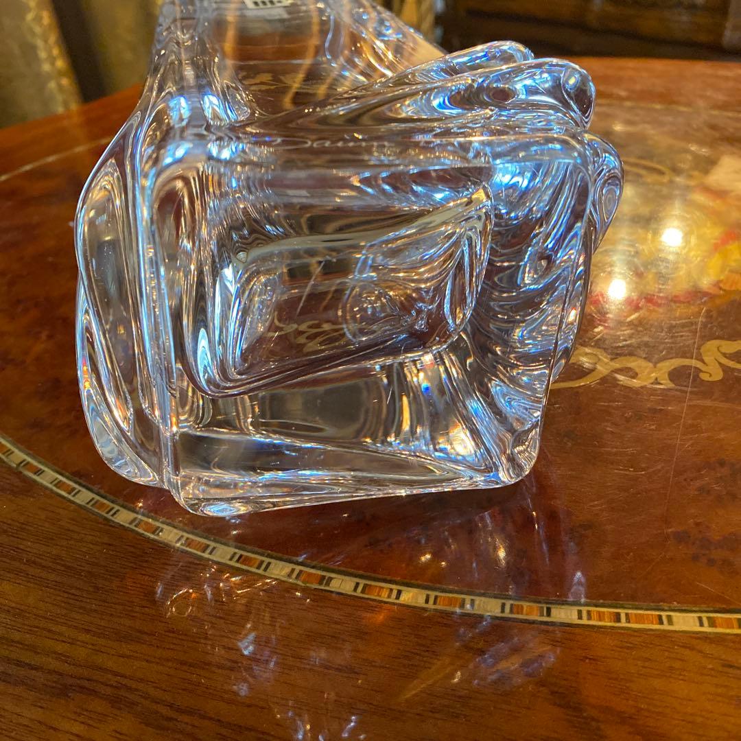 ドームフランス Daum France クリスタル 花瓶 フラワー ベース レア