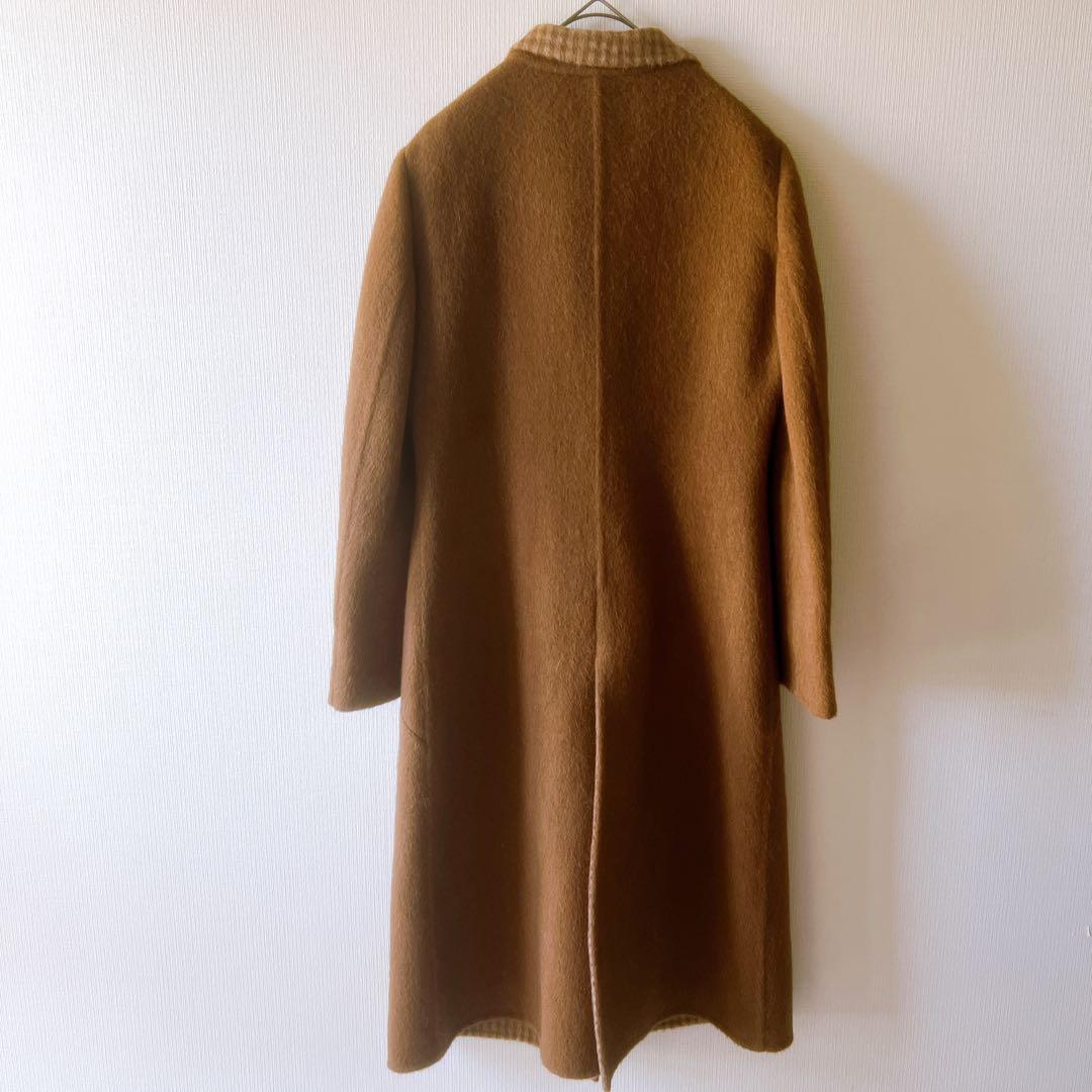 PIACENZA ピアチェンツァアルパカ Aライン ロングコート キャメル色