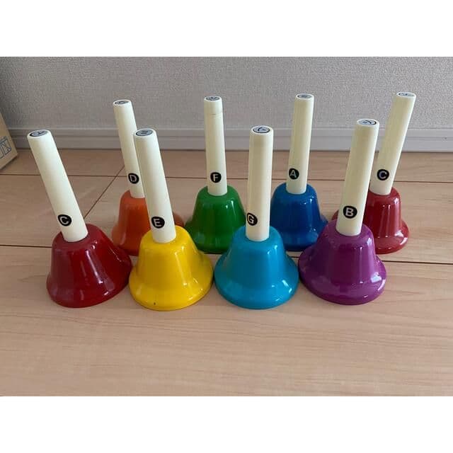 内田洋行ハンドベル21音・ヤマハ楽譜セット