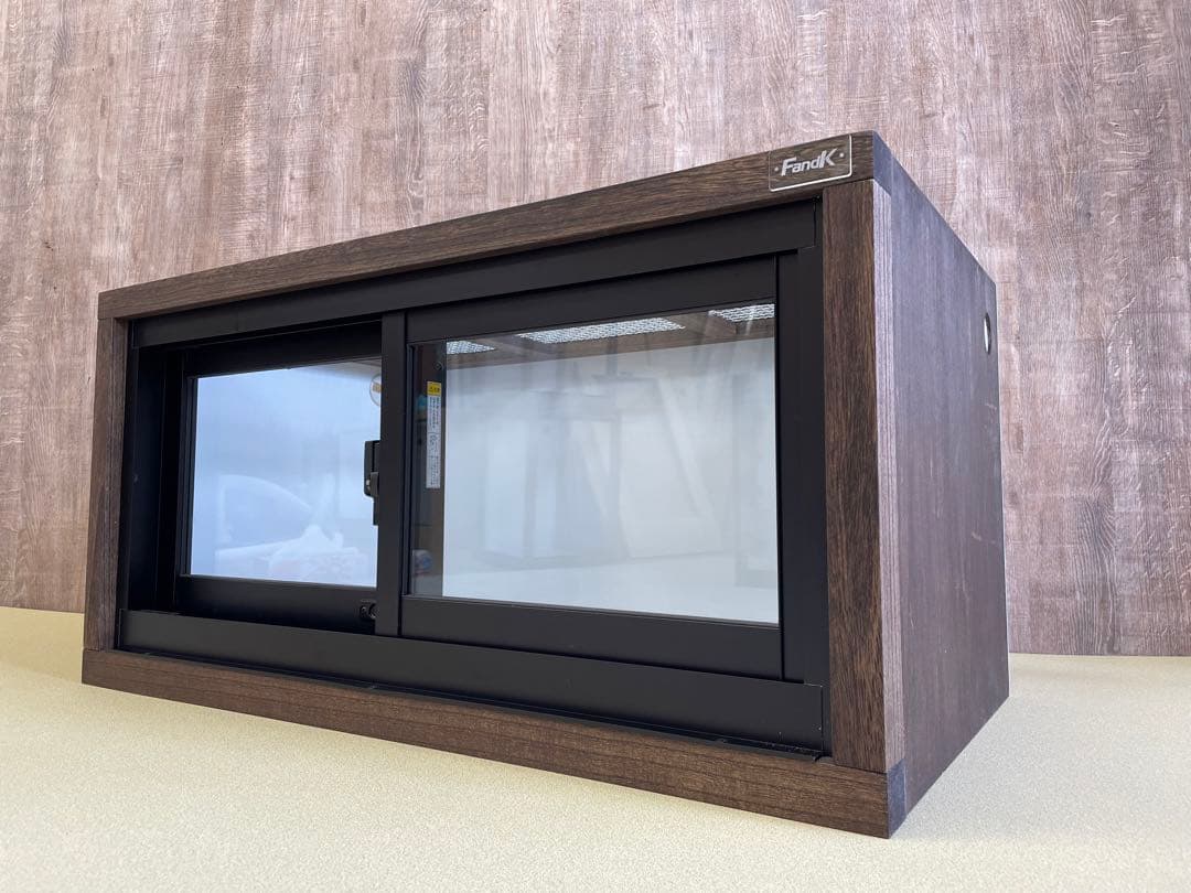 FandK爬虫類木製ケージ アルミサッシ仕様