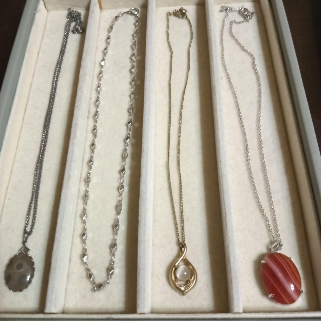 遺品整理生前整理アクセサリーまとめ売パールセット、珊瑚、鼈甲、水晶、Silver