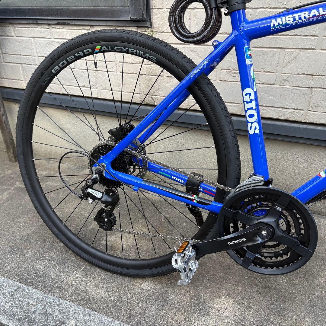 【新品・未走行】 GIOS ミストラル ディスク サイクル用品9点付き