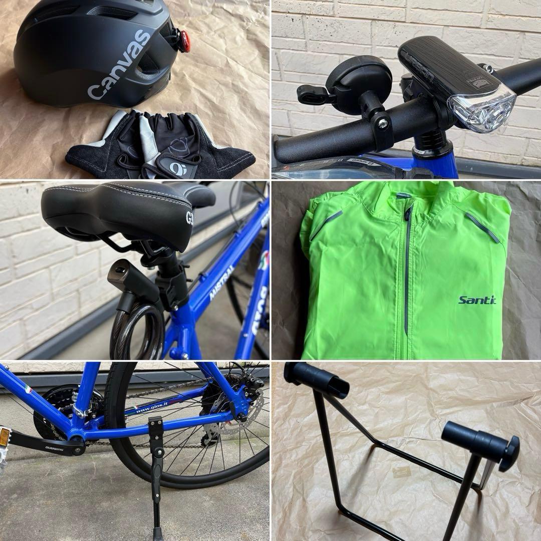 【新品・未走行】 GIOS ミストラル ディスク サイクル用品9点付き
