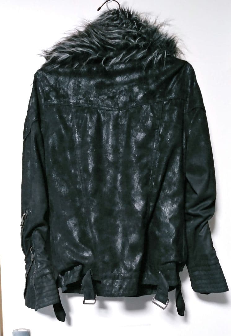 希少】VICE FAIRY ヴァイスフェアリー ファー付きライダースジャケット