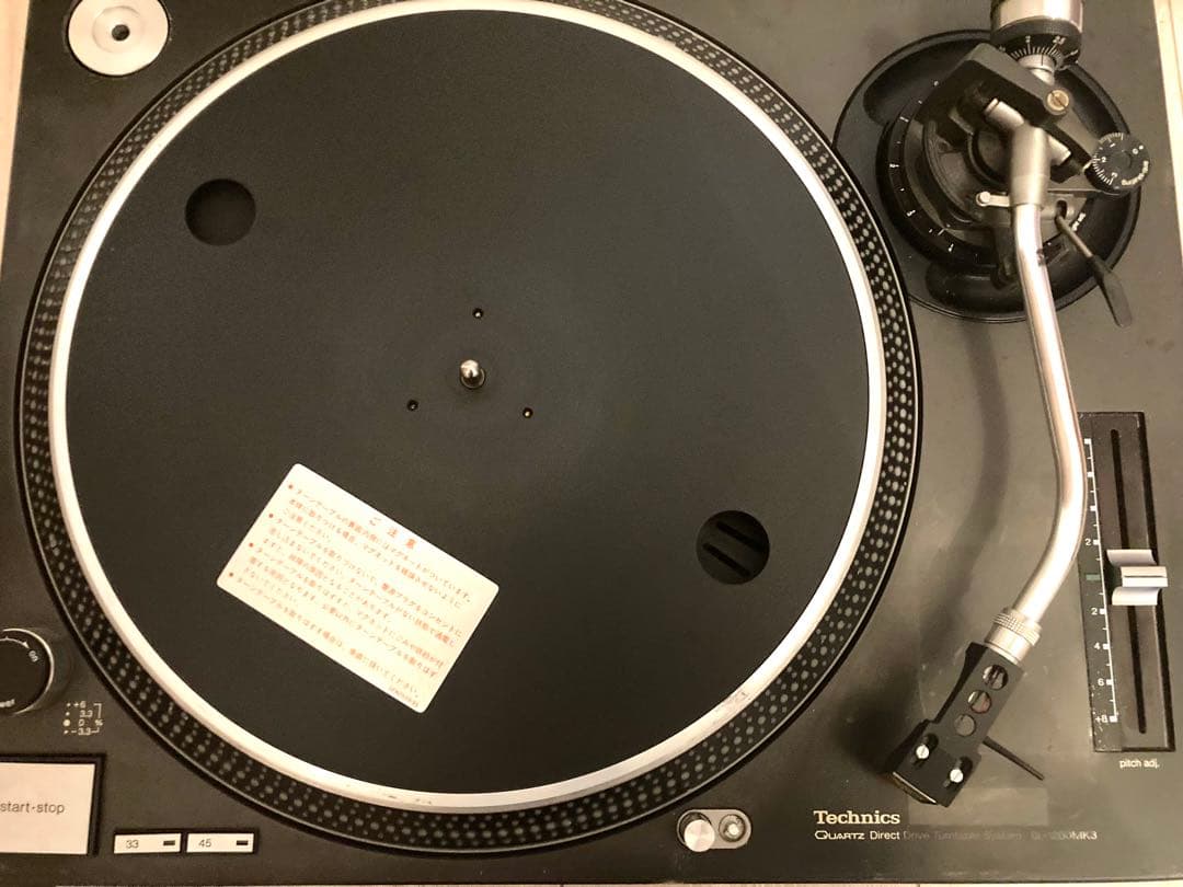 Technics SL-1200 ターンテーブル カバー付きカートリッジ付き