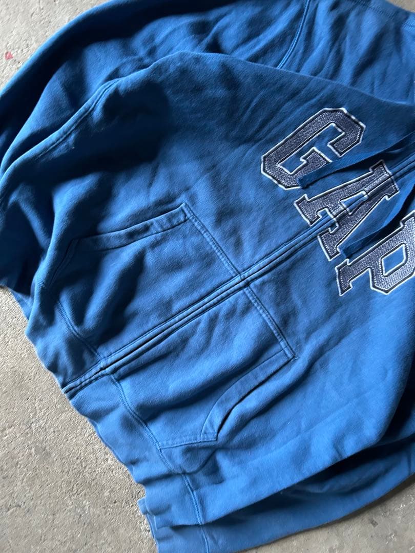 ゆ*う様 00s old gap オールドギャップ　ジップパーカー 　ブルー　y