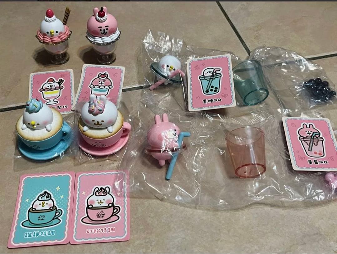 台湾限定　カナヘイ　フィギュア　カフェ風 6点セット