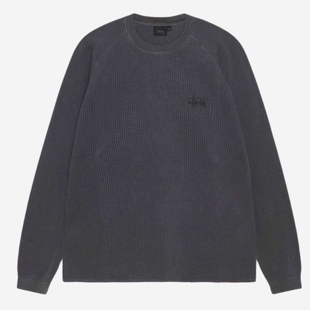 スケートボード M)Stussy Raglan Thermal LS Crew