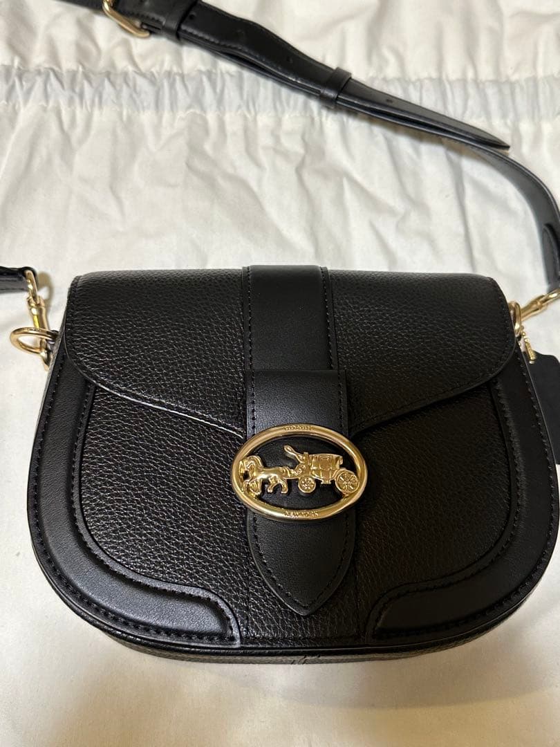 COACH ブラック ショルダーバッグ