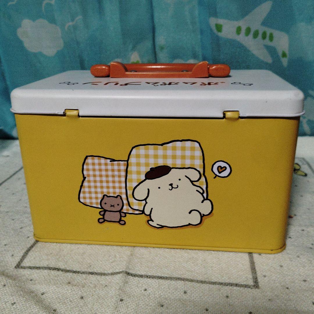 ポムポムプリン ケース 小物入れ レトロ　缶