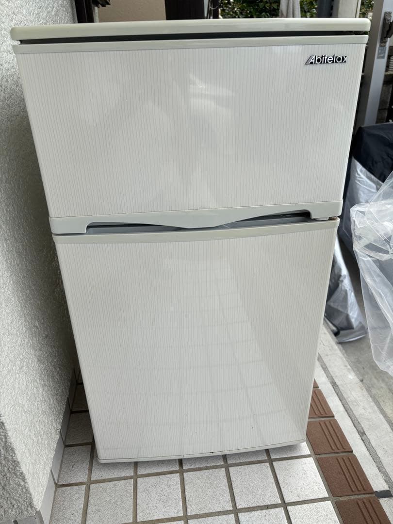 Abitelax AR-100E 冷蔵庫 96L 冷蔵庫 ホワイトストライプ AR-100E-W [96L /2ドア /右開きタイプ