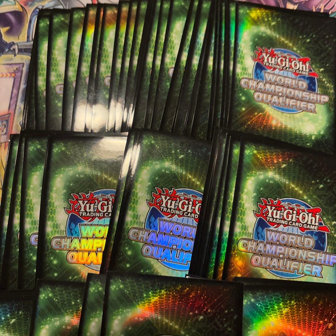 遊戯王　wcqスリーブ2013 グリーン　80枚