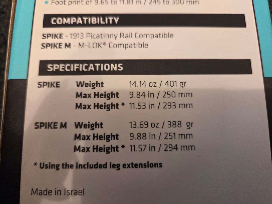 F.A.B Defense SPIKE precision バイポッド エアガン