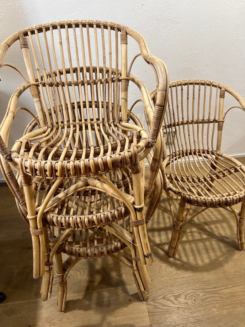 yabugarashi様専用 ラタン スタッキングチェア 1脚