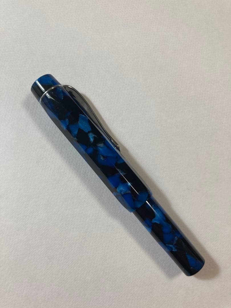 Kaweco 青黒マーブル 万年筆 カヴェコアートスポーツ mニブ