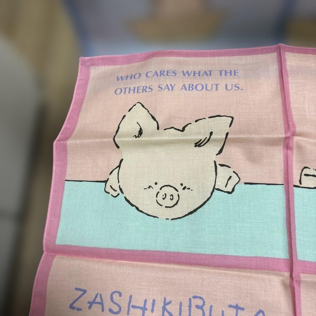 サンリオ １９８４年〜1985年頃 レトロ　ザシキブタ ランチクロス2枚セット