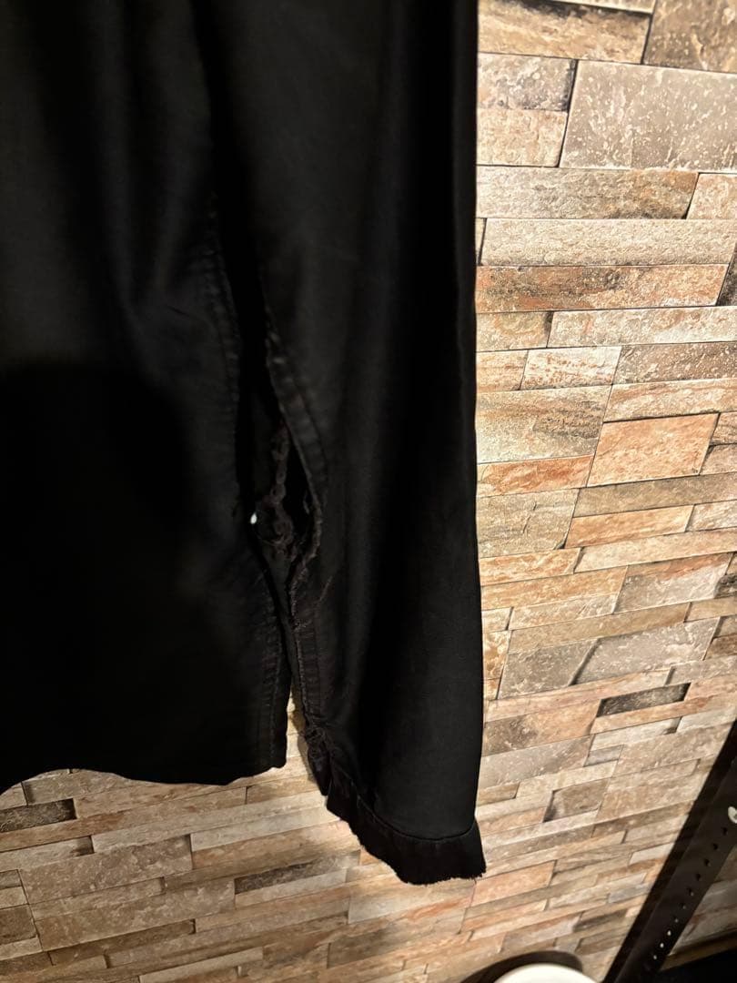 60sフレンチワーク ブラックモールスキンジャケットAdolphe Lafont