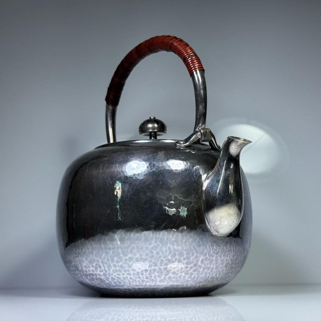 オンライン アウトレットホビー・楽器・アート - 純銀製 光南 霰打出