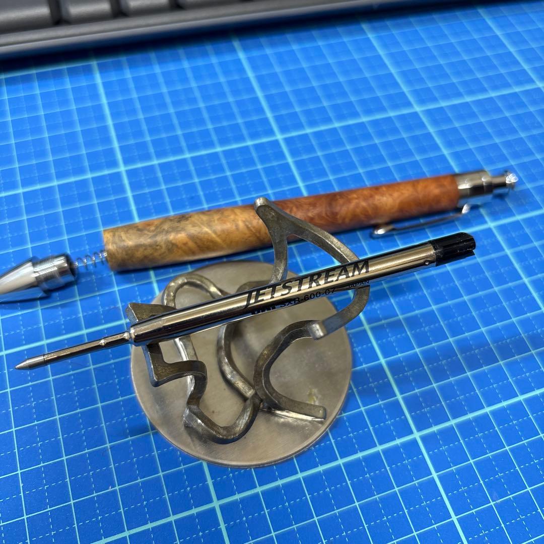 工房楔 花梨瘤 ボールペン ジェットストリーム0.7黒入り - メルカリ