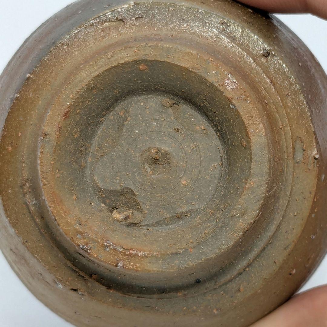 備前市無形文化財 三代藤原楽山（藤原謙） 備前焼 ぐい呑 共箱共布栞