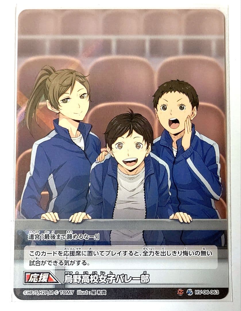 06-63応 ハイキュー バボカ 6 烏野高校女子バレー部 応援カード - メルカリ