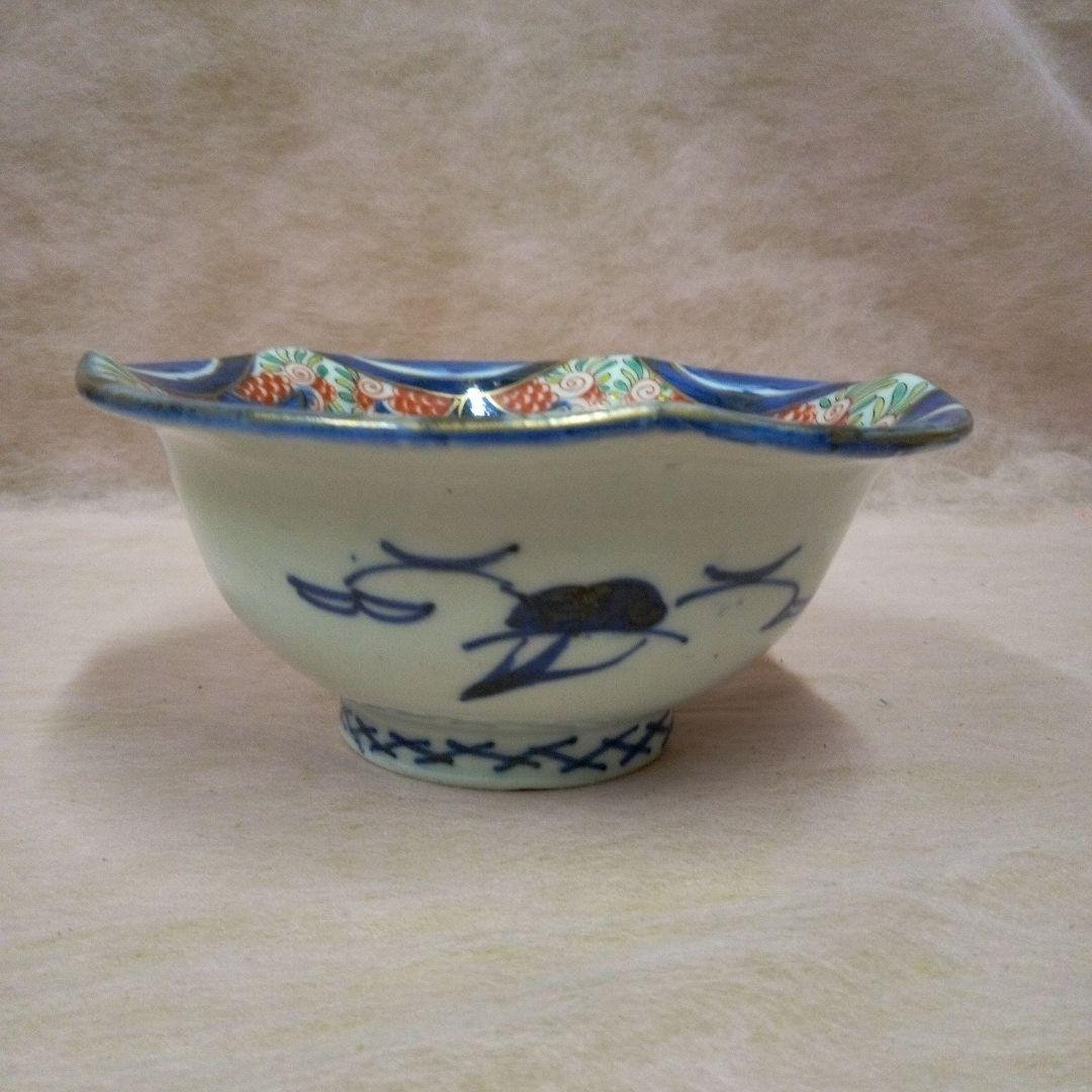 古伊万里 麒麟鳳凰文様錦三ツ鉢 古美術 古道具 骨董品