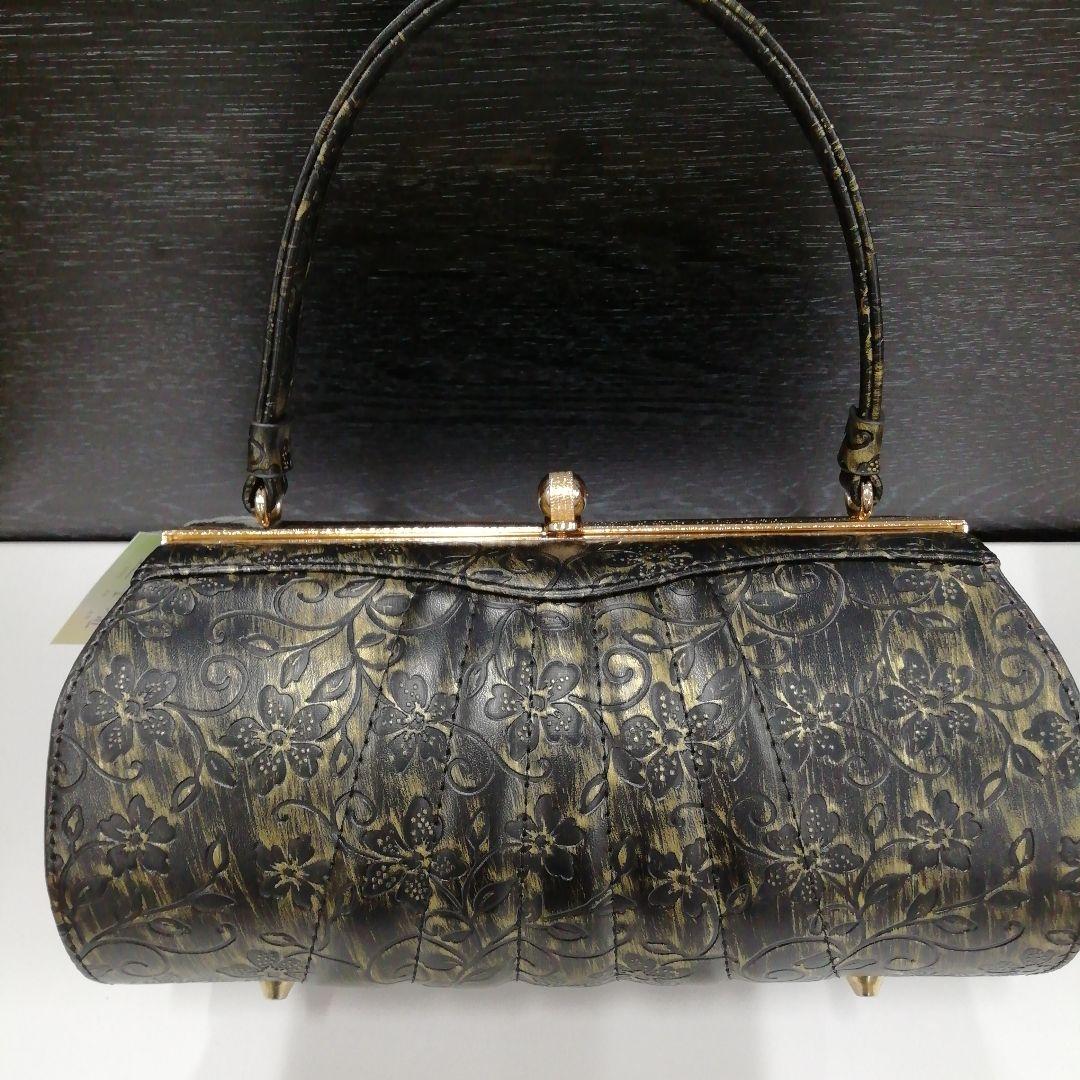 新品未使用　振袖　着物用草履バッグセット　フリーサイズ　黒系　5