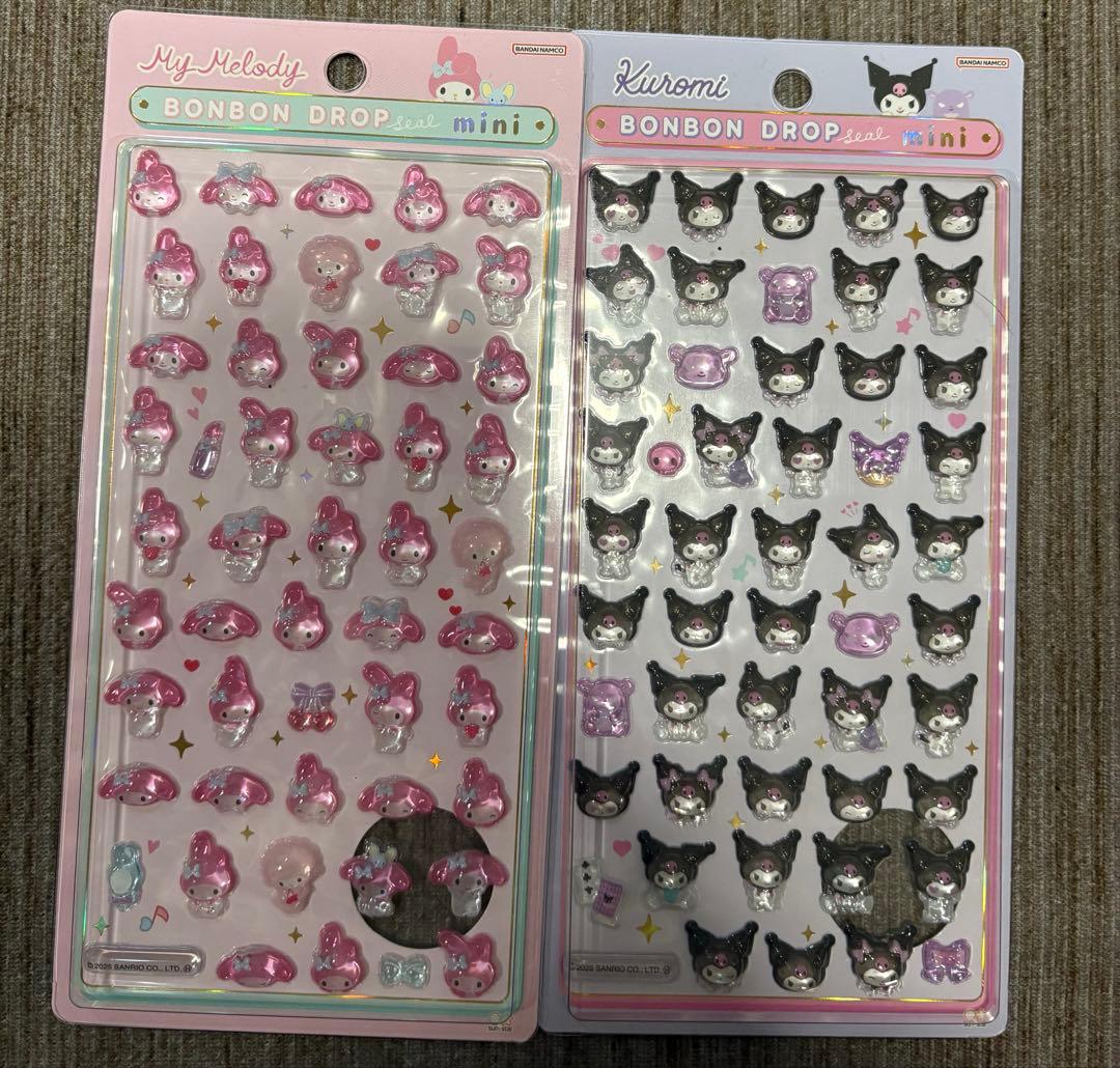 【正規品】サンリオ　ボンボンドロップシール　mini 7種